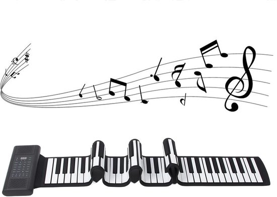 Thelau oprolbare piano – 88 toetsen – midi – oplaadbaar