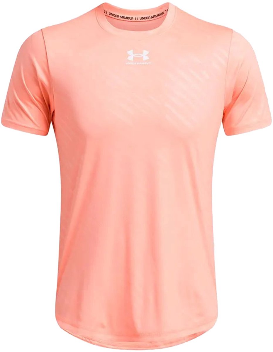 Under Armour Challenger Pro Training Print T-shirt Met Korte Mouwen Oranje,Roze XL Man