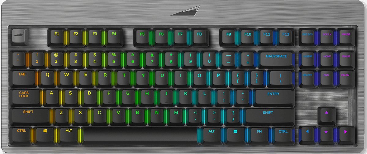 Mountain Everest Core toetsenbord Gamen USB QWERTZ Duits Grijs