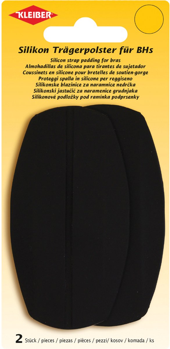 KLEIBER siliconen schouderbandkussens, 50×95 mm, 2 stuks