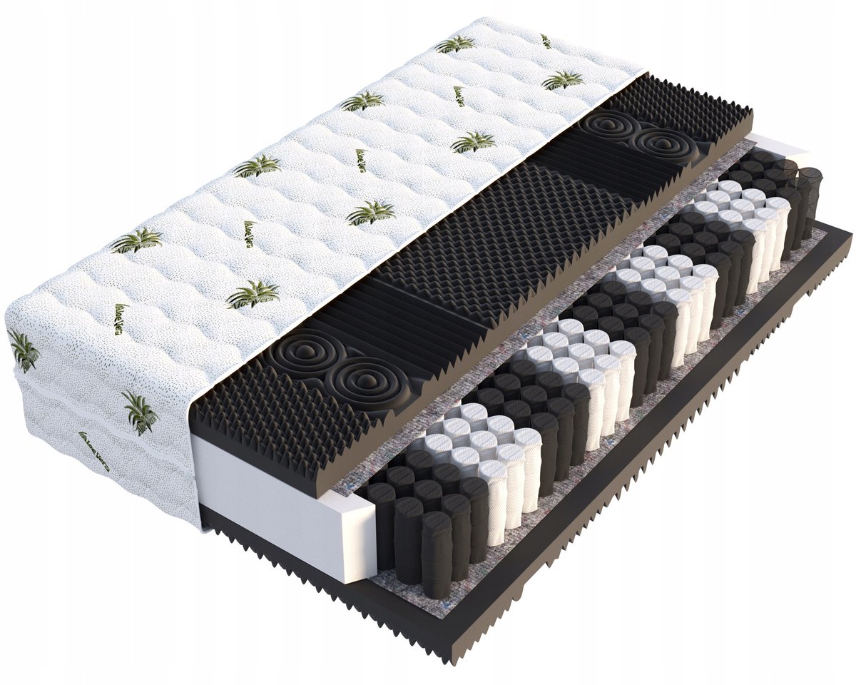 Luxe pocketvering matras LUX EKO HR 7cm, 140x200cm, 23cm dik