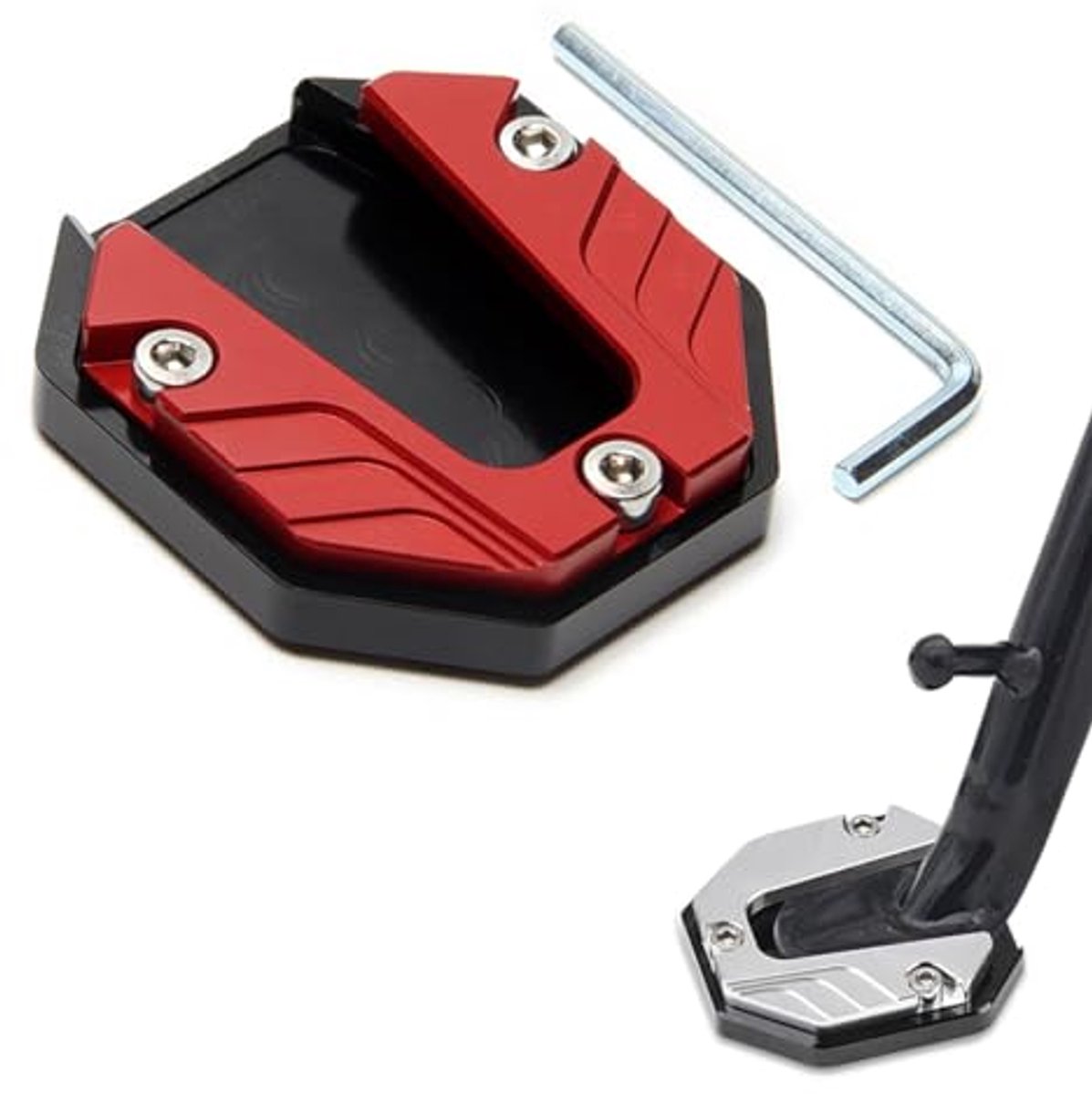 Universele Kickstand Motorfiets Uitbreiding Voet Verlenging