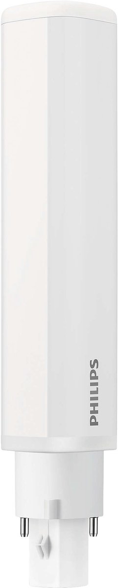 Philips LED PL-C Dulux-D D/E – 6,9W 700Lm – 3000K 830 Warm Wit | 2-Pins G24d-2 – EM / Netspanning 230V – Vervangt 18W