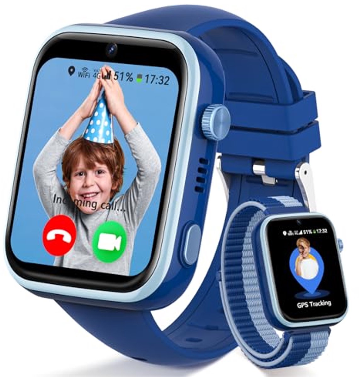 Fitnynxos Smartwatch kinderen blauw