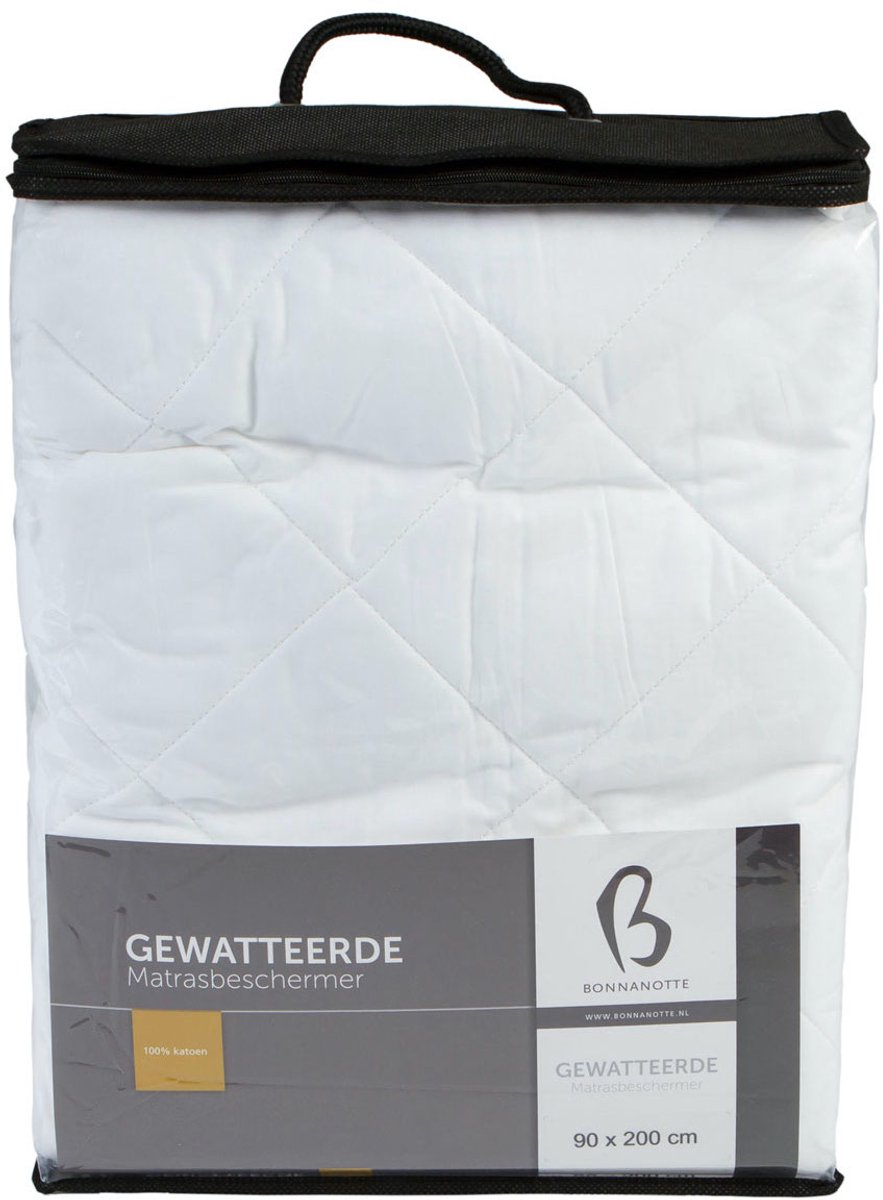 Bonnanotte Gewatteerd Hoeslaken - Wit 80x200