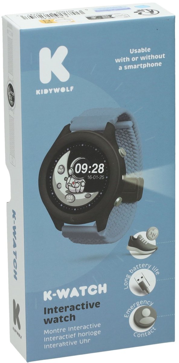 Kidywolf Kidywatch Smartwatch Blauw