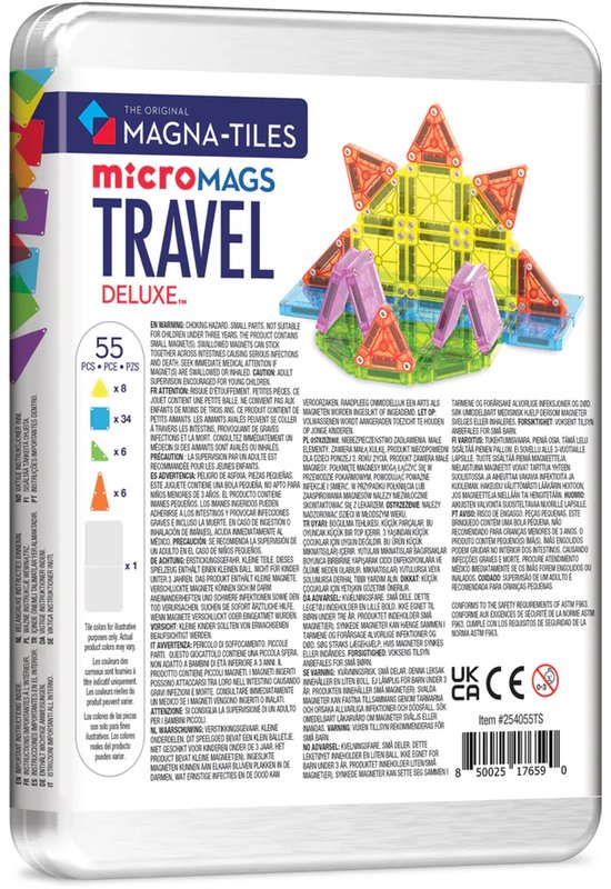 Magna-Tiles | Travel Set Deluxe 55 Stuks Set