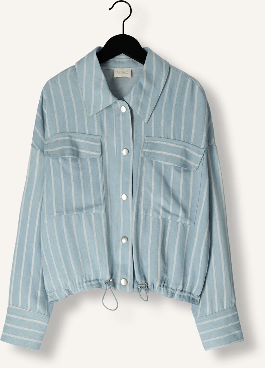 Ai&Ko Kamie Stripe Ten 748 G Meisjes - Jurken - Blauw - Maat 164