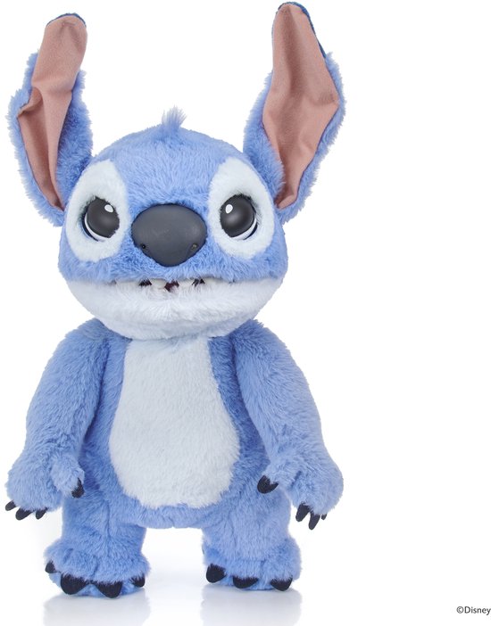 WoW Stuff Disney Stitch Interactieve Knuffel 45 cm - Bewegende Stitch Pop met Geluid - Real FX Puppetronic Animatronic