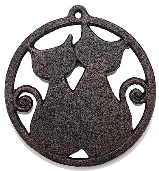 OwnMy Heavy Duty 2 lagen gietijzeren plantenstandaard roestvrije ijzeren bloempothouder, 2 lagen hoge vintage rustieke decoratieve potplantenstandaard rek, indoor buiten plantenhouder metalen tuin plantenstandaard