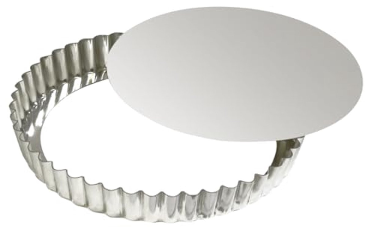 Ronde gekartelde taartmal 280 mm met losse bodem