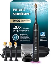 Philips Sonicare Diamondclean Smart 9400 - Elektrische tandenborstel - 4 opzetborstels - Zwart HX9918/89