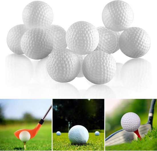 12pcs Golf Balls - 41mm Golf Training Balls - Swing Exercise - Driving Range - Home Backyard - Wit - 12 Stuks — afbeelding 5