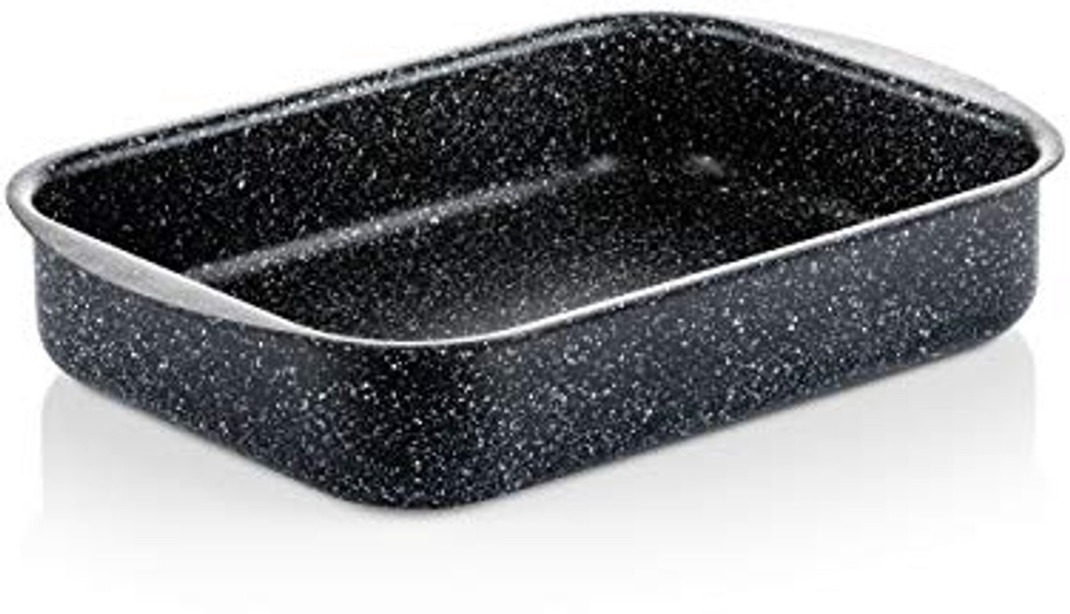 Ovenschaal Braadslede 30 cm - Zwart Marmer - Vaatwasbestendig