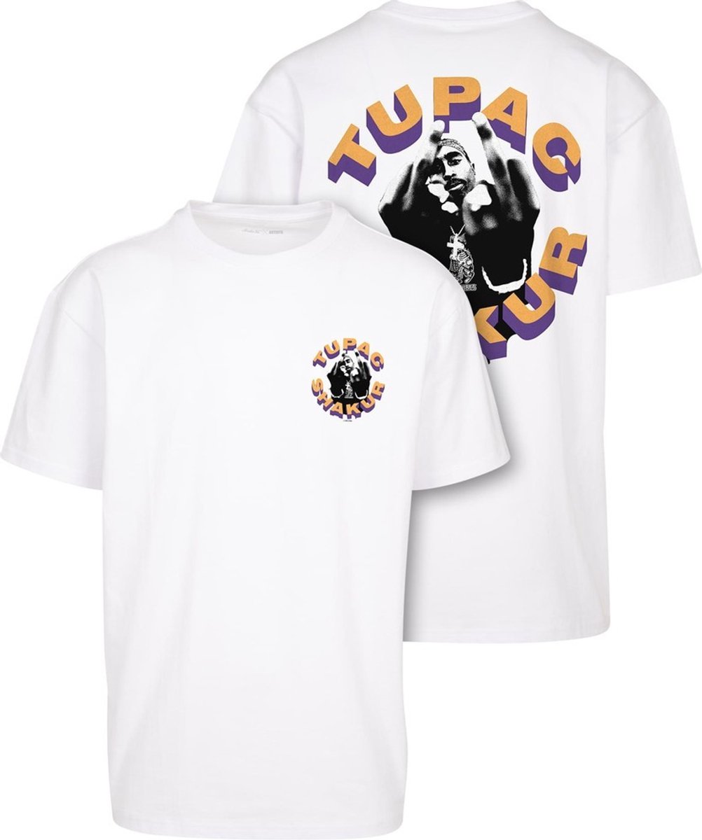 Mister Tee Tupac 2Pac Toss it up Oversize Heren T-shirt S Wit