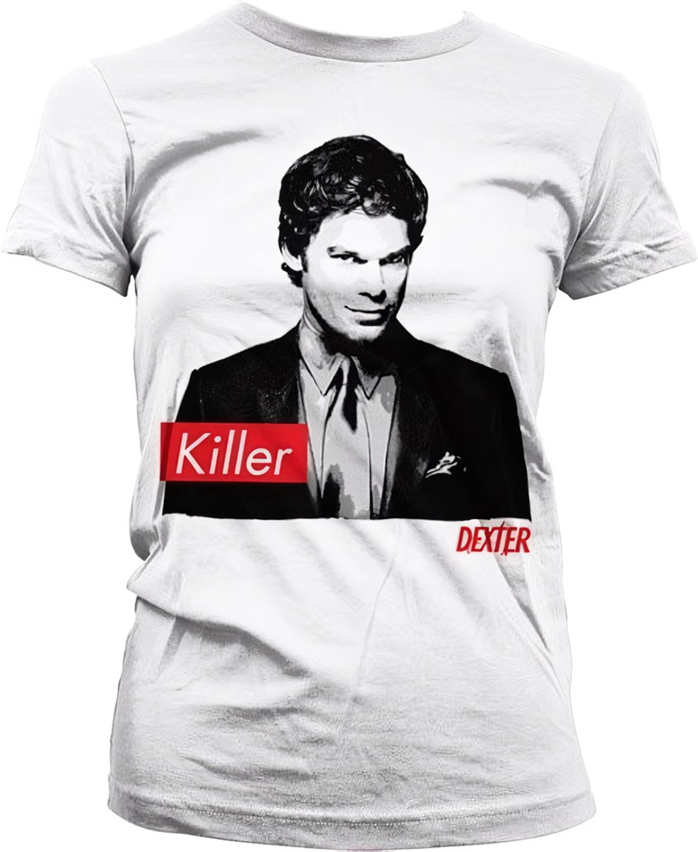 Dexter Dames Tshirt -S- Killer Wit