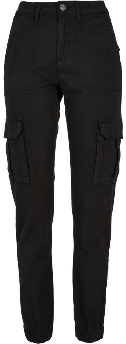Urban Classics Cotton Twill Utility Cargobroek Taille 33 inch Zwart