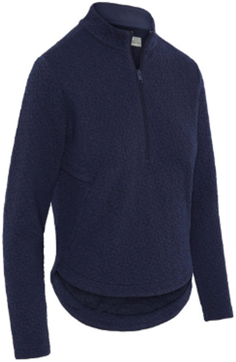Callaway 1/2 Zip Quilted Knit Pullover Dames Peacoat
