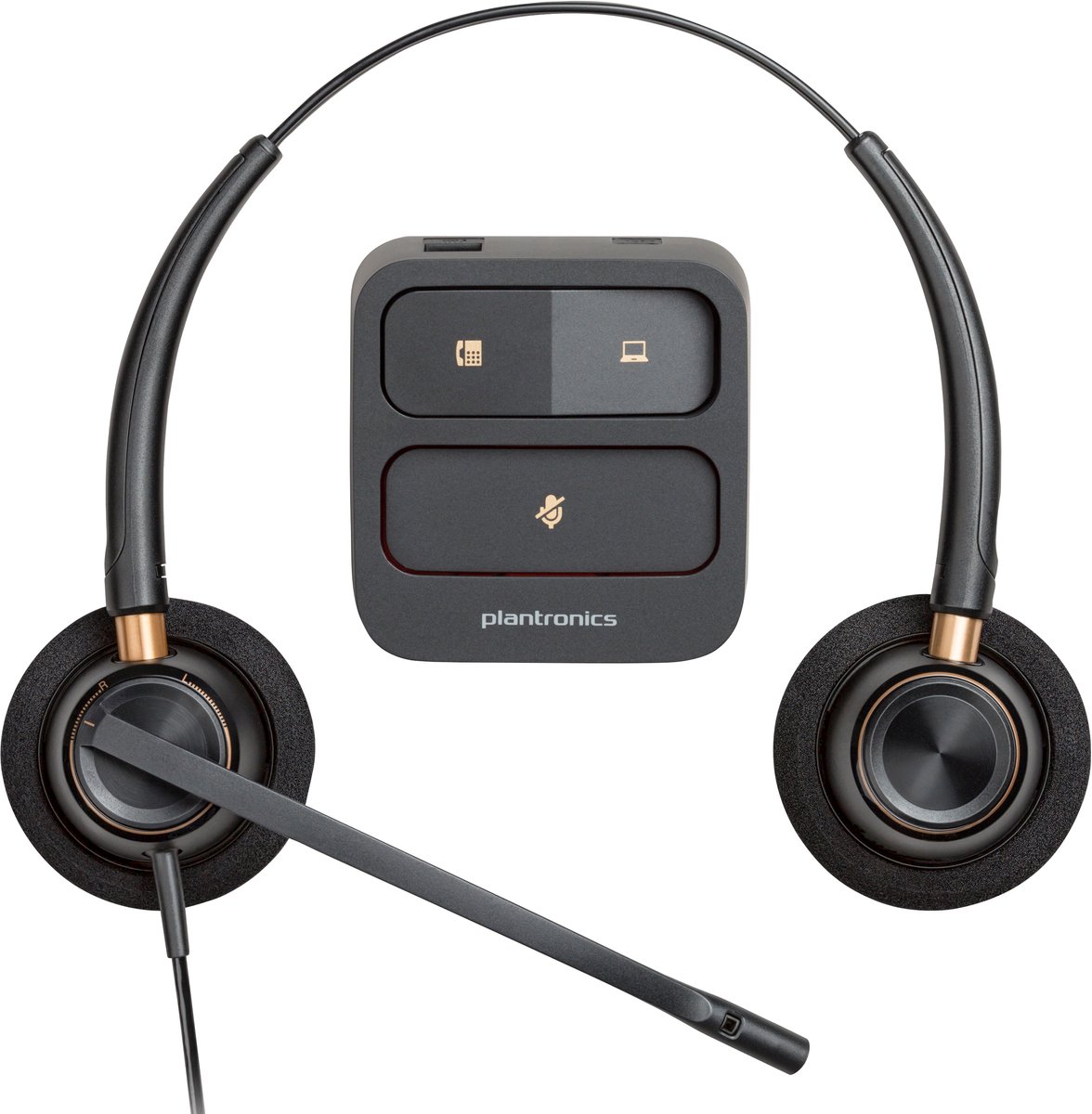 Headphones with Microphone Poly 52636 Black