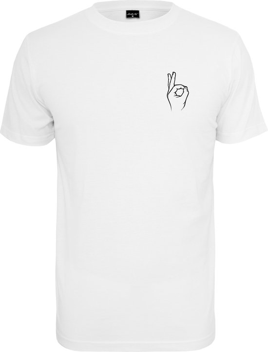 Mister Tee - Easy Sign Heren T-shirt - M - Wit