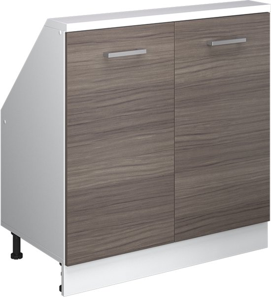 Vicco Badkamerkast Beatrice, Antraciet/Sonoma, 38 X 93 Cm Met Uitneembare Binnenzak