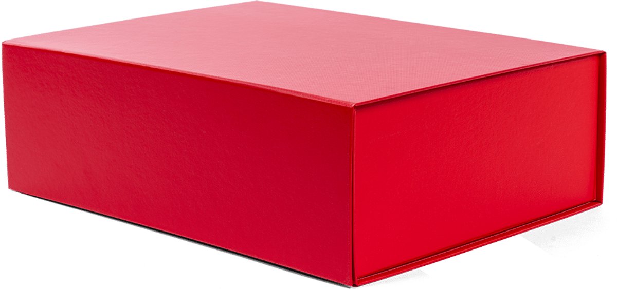 Geschenkdoos (2 Stuks) - Rood - 42x32x14 - Magnetisch - Opvouwbaar