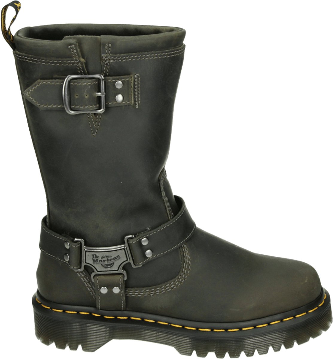 Dr. Martens ANISTONE HI CHARCOAL Laarsjes Grijs
