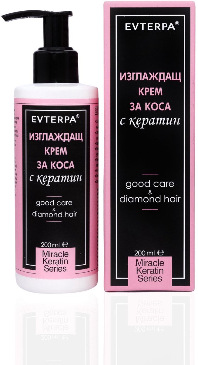 Glanzend leave - in haar creme tegen kroes haar - glad strijkend- met keratine - arganolie - olijfolie 150ml