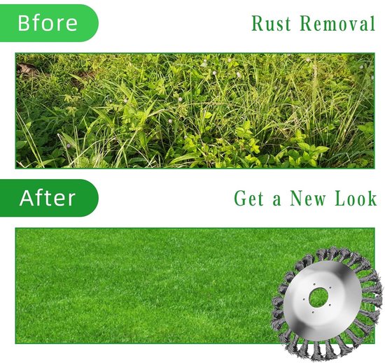 Dailygoods - Stalen Borstel voor Onkruid - 150mm Conische Borstel voor Grastrimmers en Tuinmachines van Dailygoods — afbeelding 2