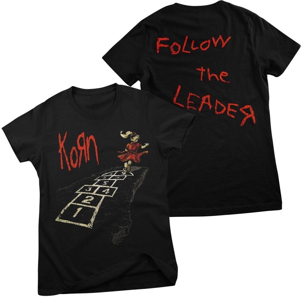 Korn Dames Follow The Leader Girly T-shirt PS-5-KORN008-H70-10