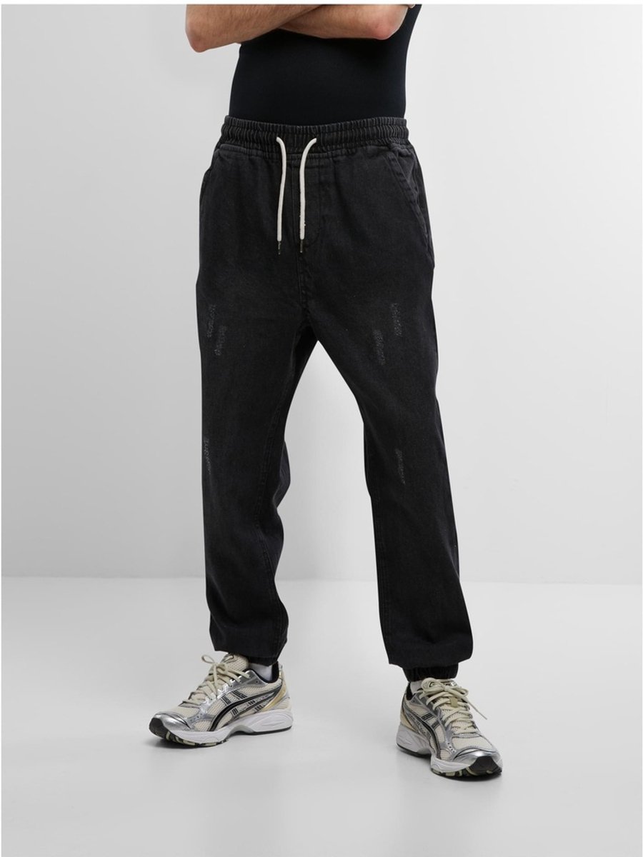 Urban Classics Jogg Jeans L Katoen Zwart
