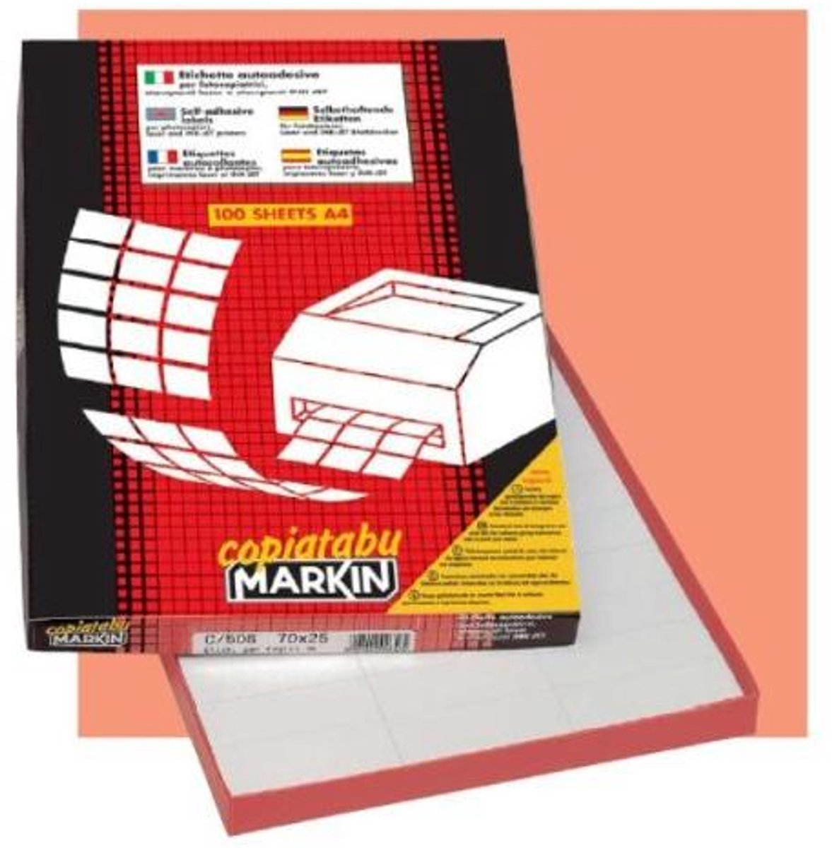Markin 210A400Z etiket Wit 6500 stuk(s)