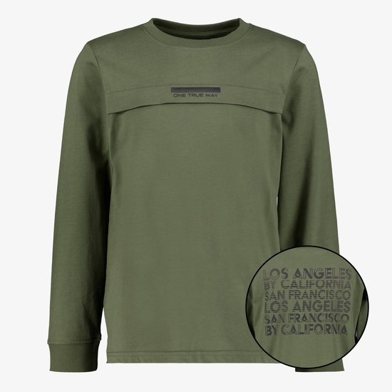 Chemise garçon non signée Brooklynn avec imprimé dos vert - Taille 170/176