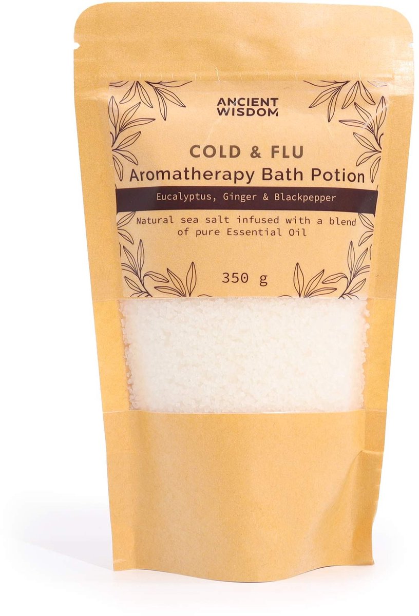 Aromatherapie badzout in kraftzak 350 g - Verkoudheid en griep 1 zak
