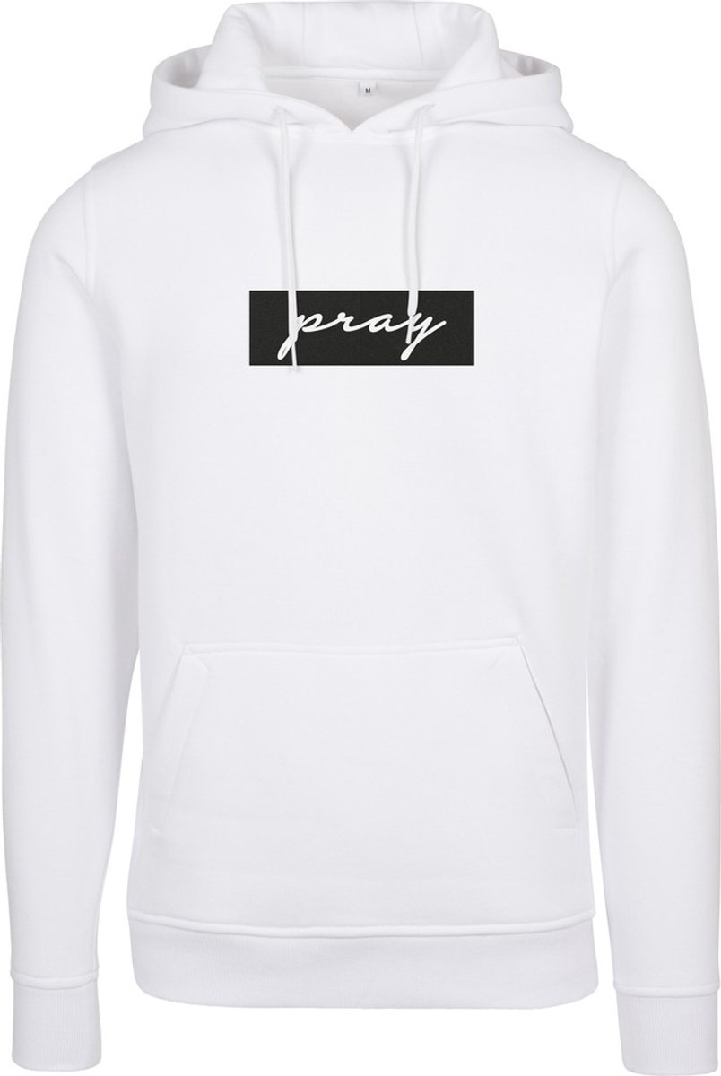 Mister Tee Pray Boxlogo Hoodie/trui XXL Wit