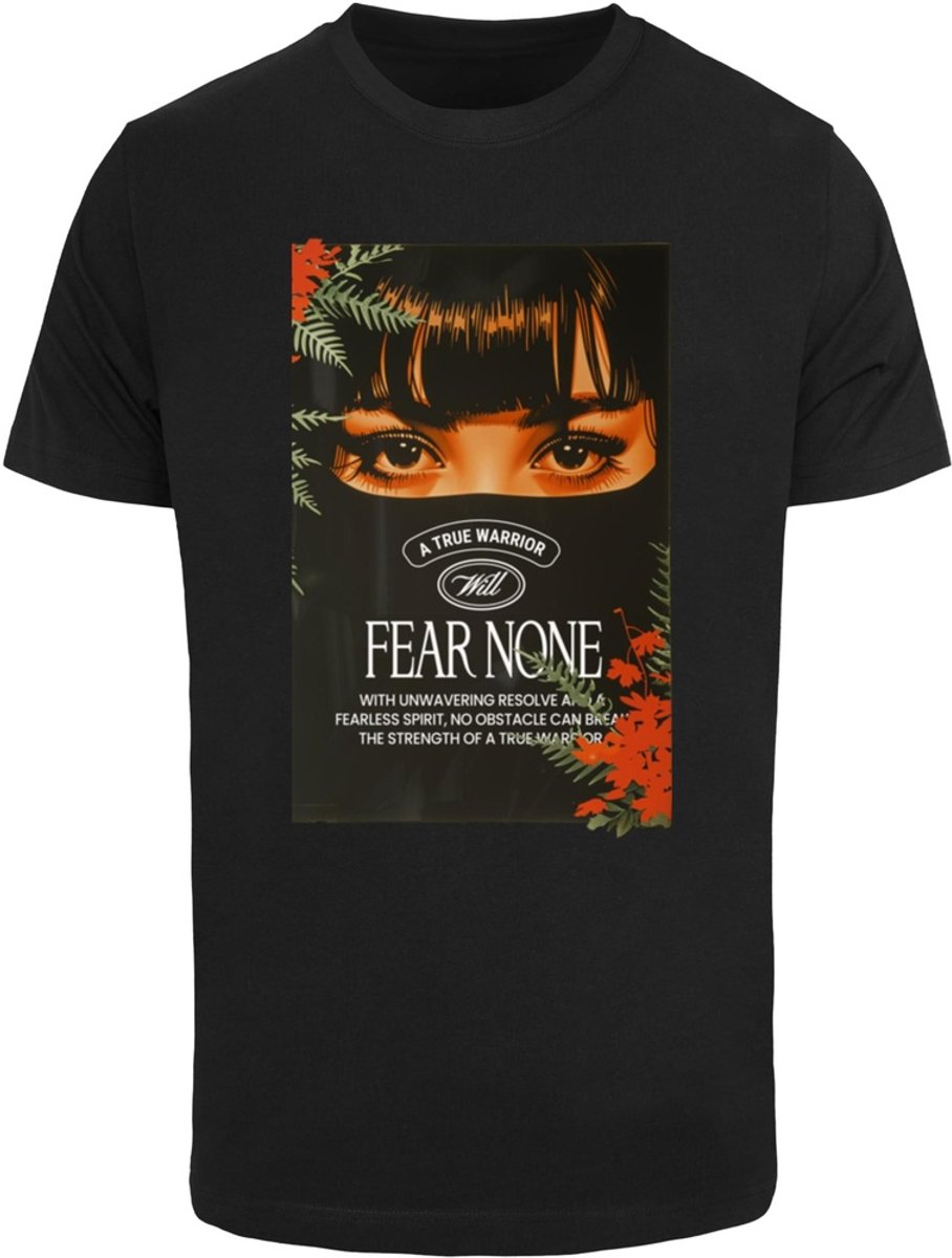 Mister Tee Fear None Tee Zwart