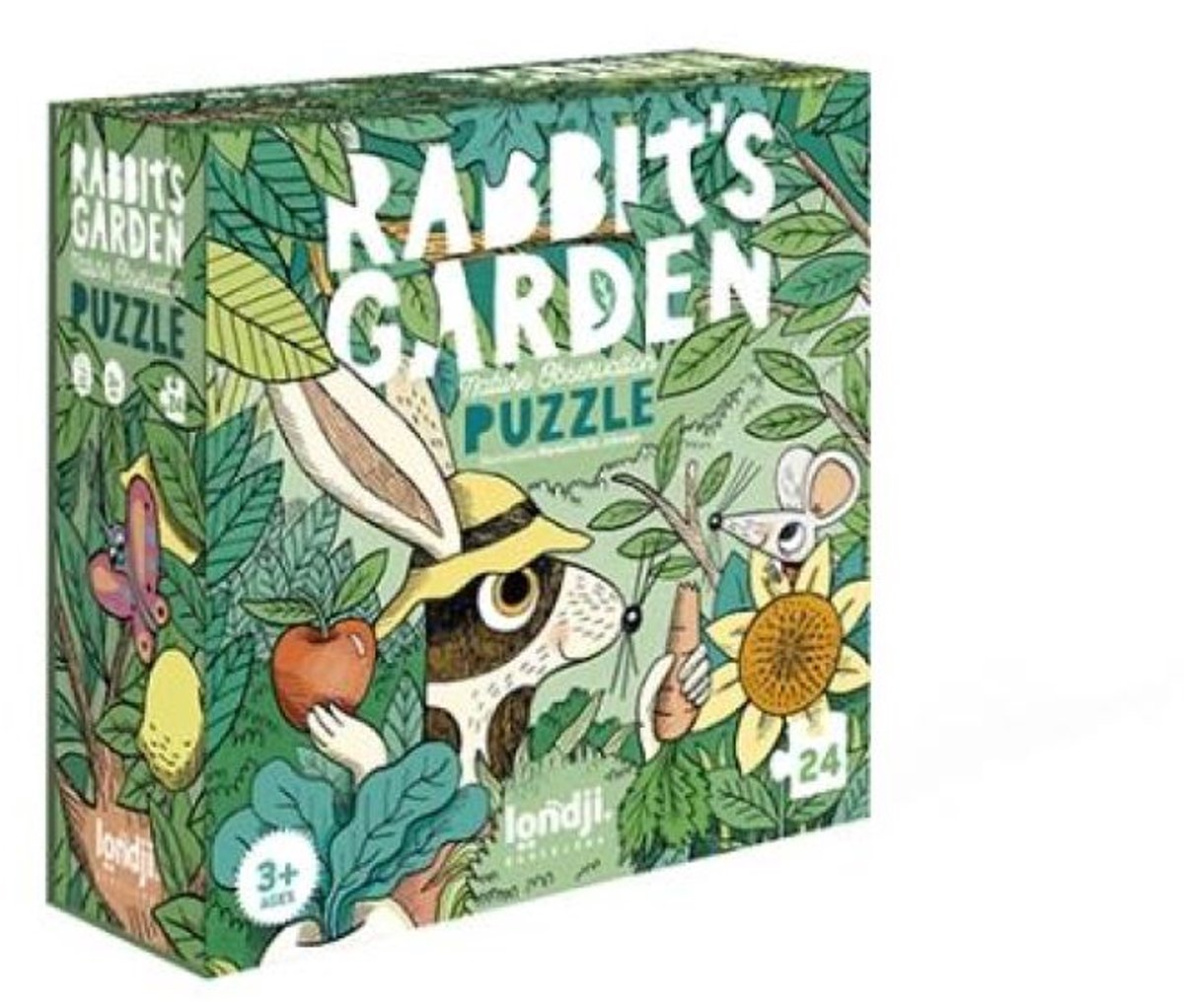 Rabbit's garden puzzel met observatiespel 3+ jaar - Londji