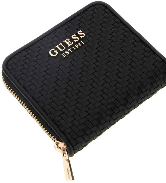 GUESS porte-monnaie Phaedra SLG Zip Around Wallet Black noir