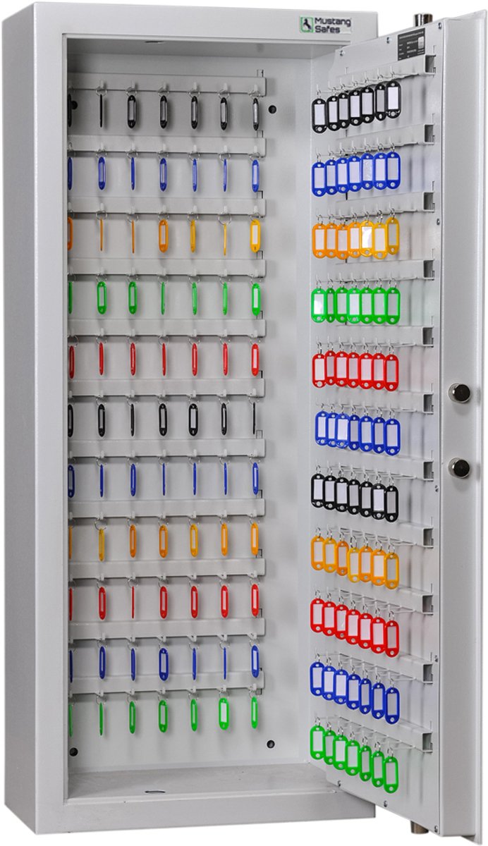 MustangSafes MSK 120-22 S2 - 154 Sleutelhaken - Dubbelbaard Sleutelslot