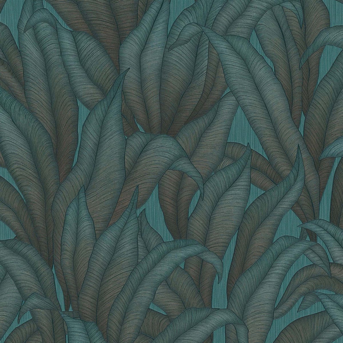 Erismann Vinylbehang 1037119.0 - Fashion for Walls 4 - Botanisch Turquoise - 53cm x 10.05m