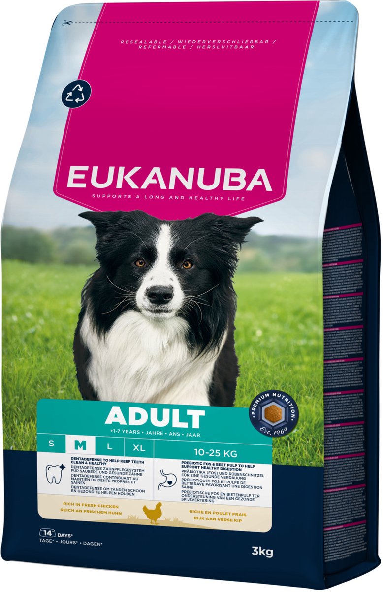 Eukanuba Adult Medium kip hondenvoer 3 kg