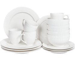 COWSLIP - Servies set van 16 - Wit - Porselein