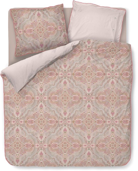 Pip Studio Moon Flower dekbedovertrek - Lits-Jumeaux XL - 260 x 200/220 cm - Licht roze van Merkloos — afbeelding 2