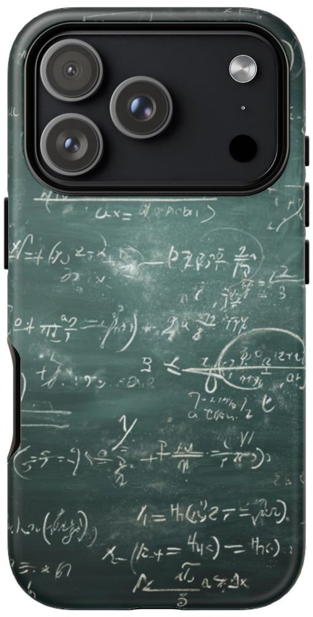 Wiskundige Formules op Schoolbord – Telefoonhoesje Geschikt voor iPhone 17 Pro