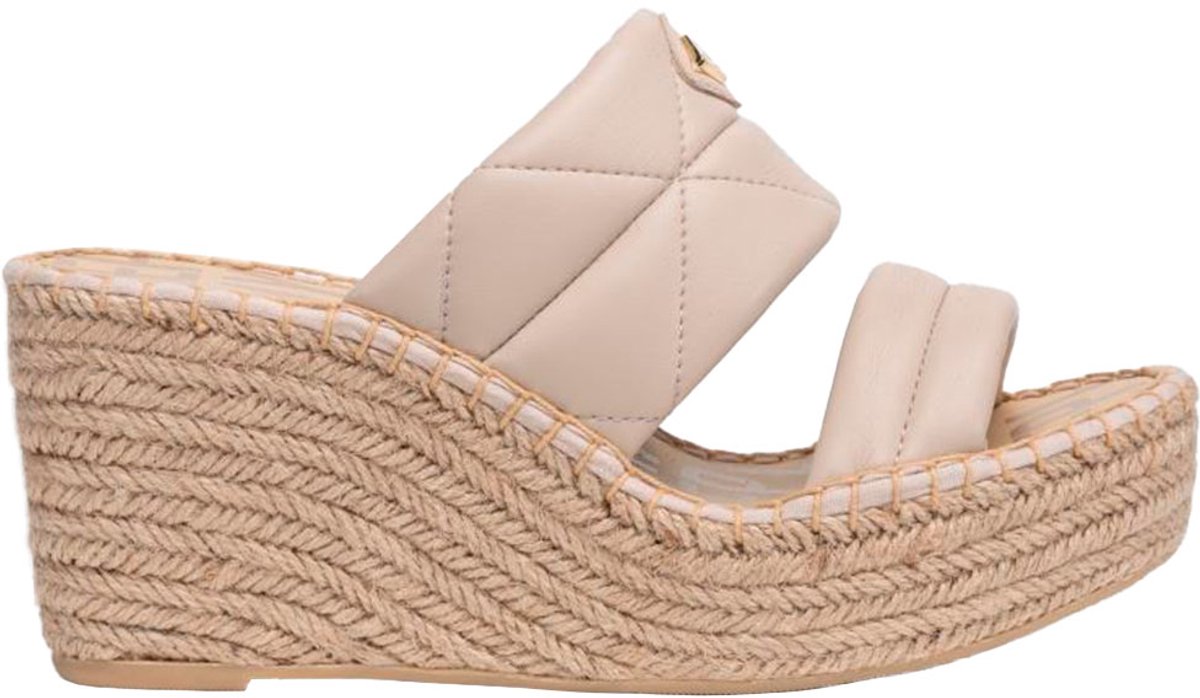 Replay Susan Padded Wedgesandalen Beige Vrouw