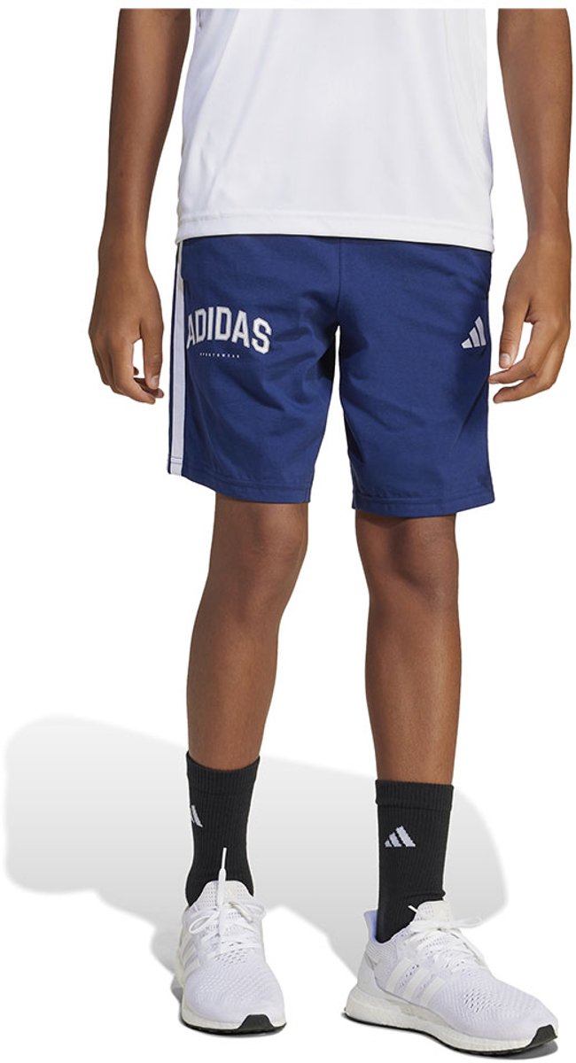 Adidas Jm2439 Korte Sportbroek 11-12 Years Jongens Blauw