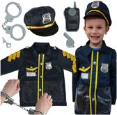 IKONKA - Verkleedkleding - Politiepakje - Carnavalskleding - Verkleedkleren Jongens & Meisjes - 3 t/m 8 Jaar