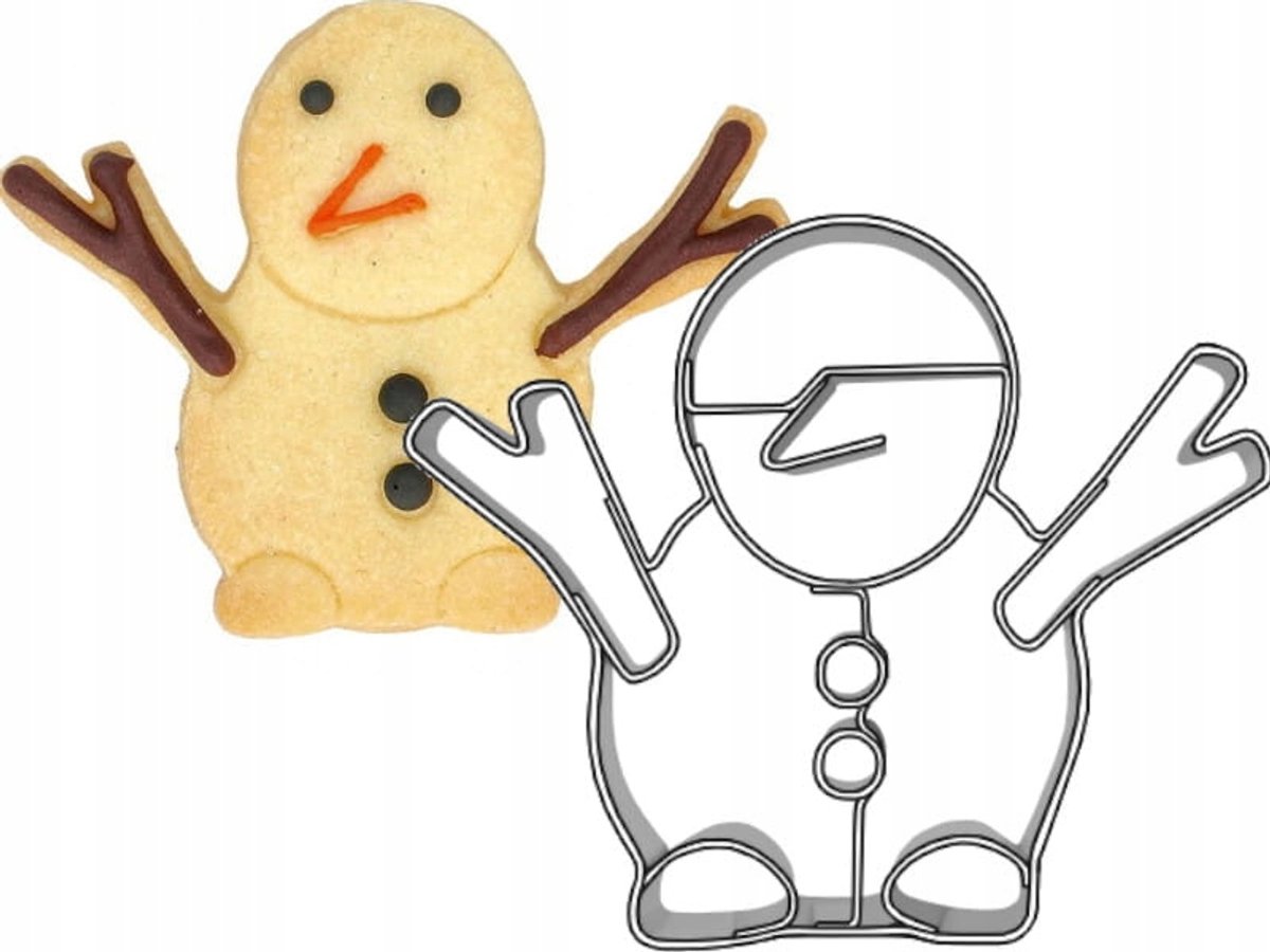 Sneeuwpopvorm - Kerstkoekjes- en peperkoekvormer 8 cm
