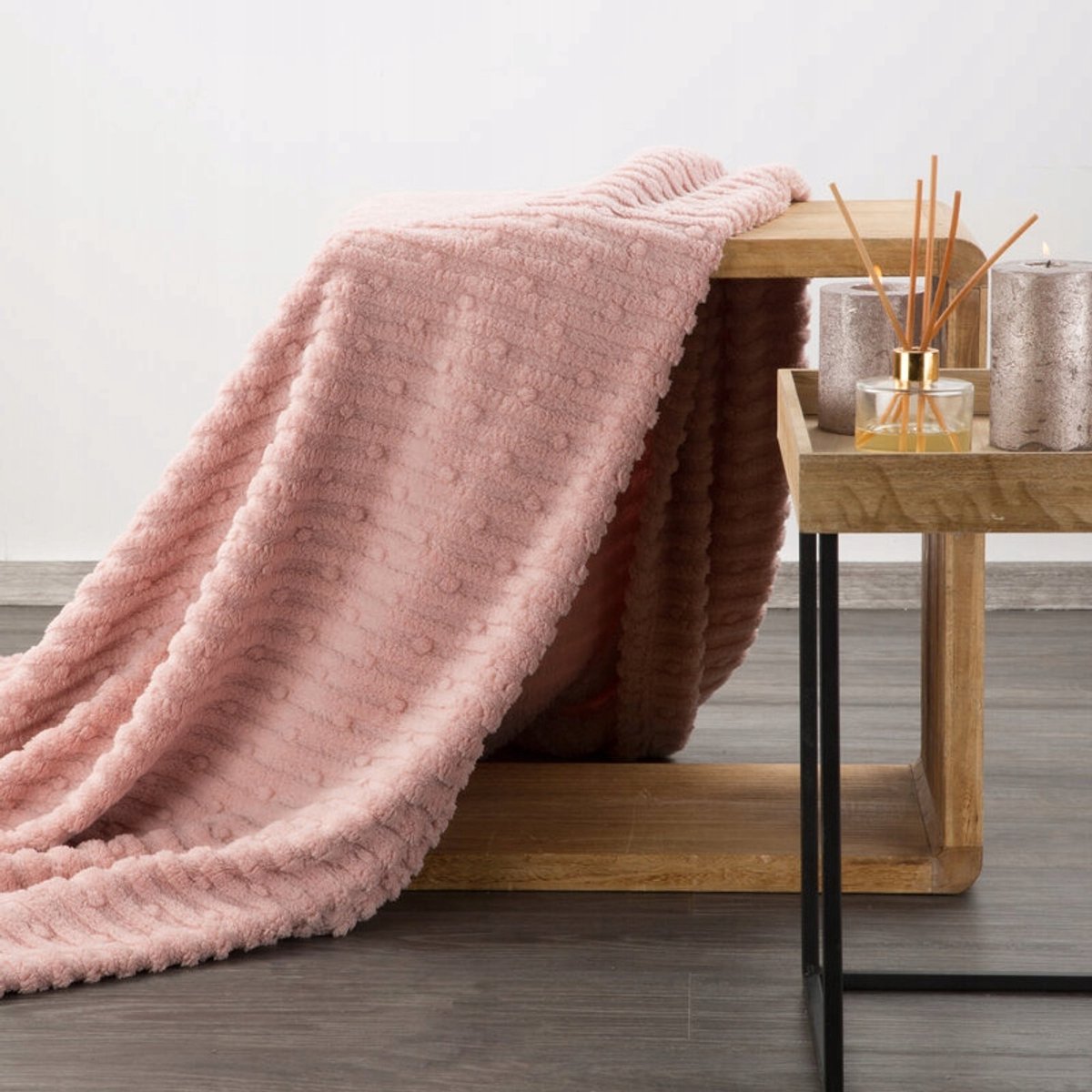 Merkloos Microvezel Deken 200x220cm - Zacht & Decoratief