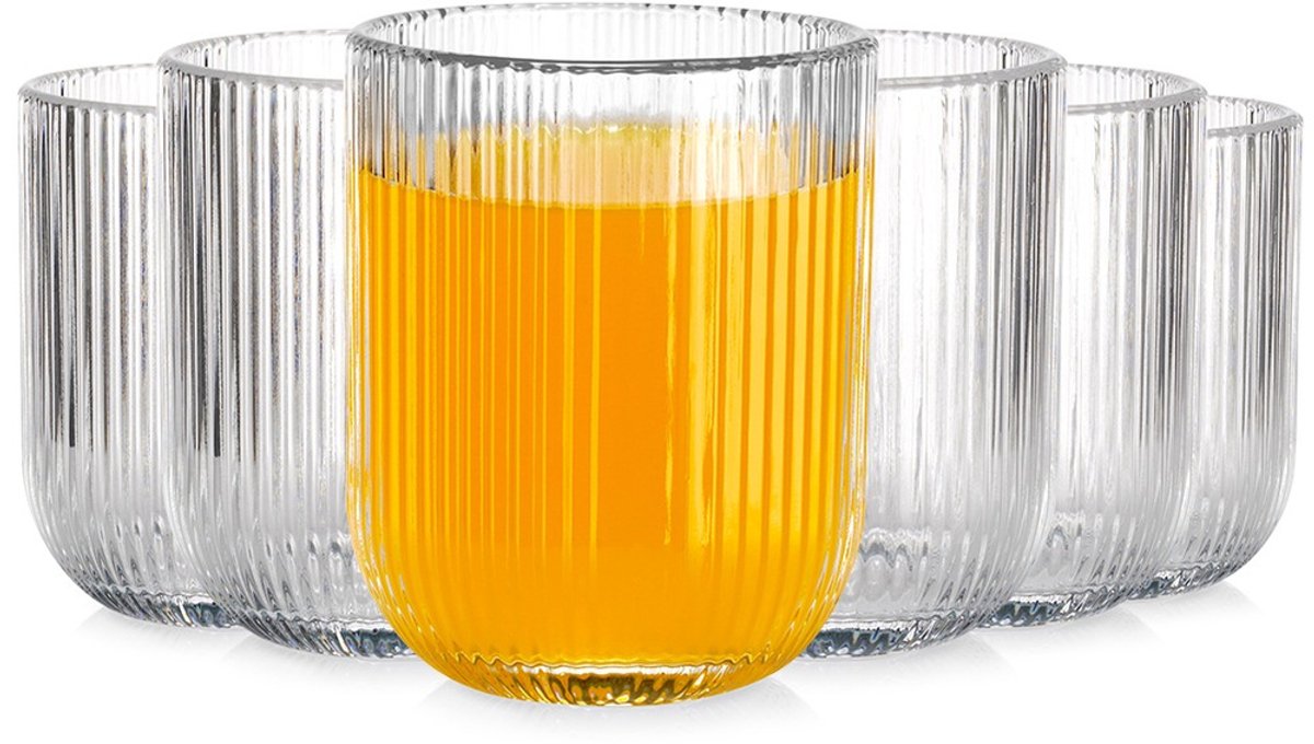 Drinkglazen 250 ml 6 stuks - Waterglazen - Glazen - Limonadeglazen